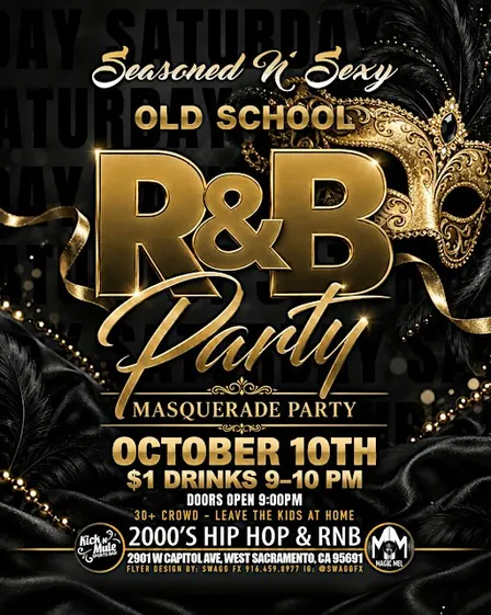 R & B Masquerade Party- The  Seasoned & Sexy Way