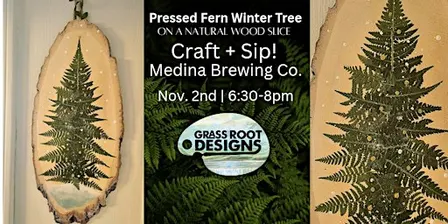 Pressed Fern Winter Tree | Medina Brewing Co.
