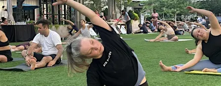 Mat Pilates at the Hanging Garden Cafe