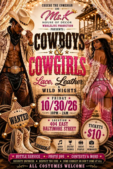 Cowboys & Cowgirls :    Lace and leather