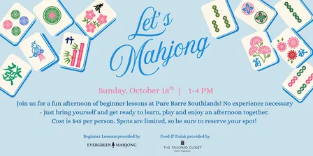 Evergreen Mahjong at Pure Barre Southlands