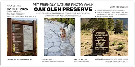 Pet-Friendly Nature Photo Walk - Oak Glen Preserve