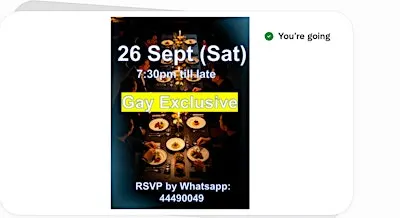 Gay Exclusive dinner 男同限定飯局