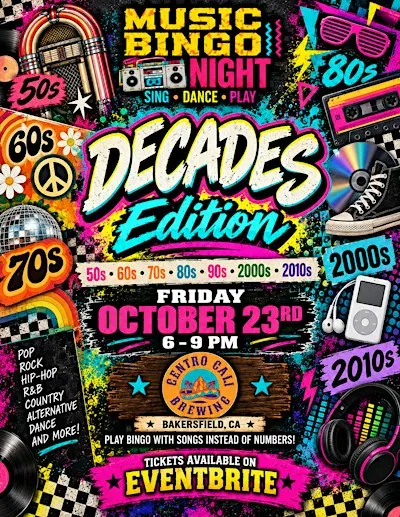 Music Bingo Night @ Centro Cali Brewing
