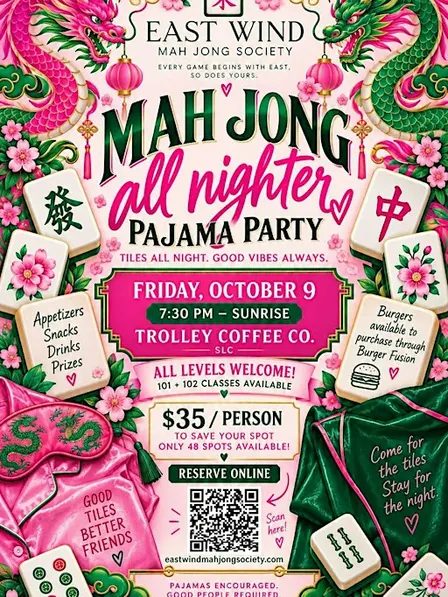 Mah Jong All-Nighter Pajama Party