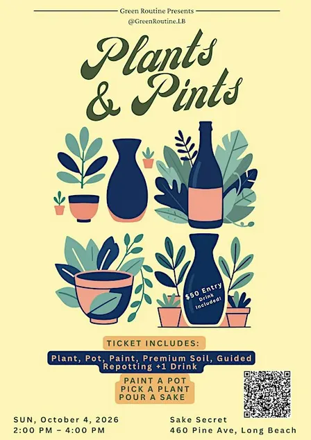 Plants & Pints @ Sake Secret