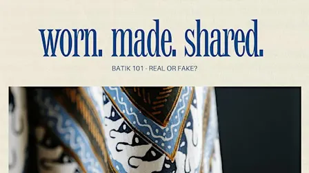 Batik 101 - Real or Fake?