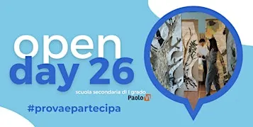 Open Day 2026 - #provaepartecipa - Scuola Paolo VI
