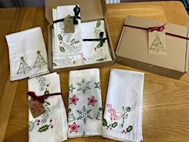 Christmas Block Printing Workshop: Christmas Napkins