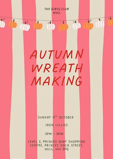 Autumn wreath making