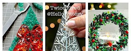 Christmas decoration HELLO POTTERY CAFE workshop Friday 13th Nov 6.30pm