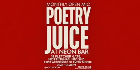 Poetry Juice at NEON bar