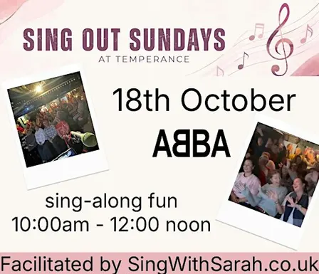 sing-a-long @ temperance | Sing Out Sunday "ABBA"
