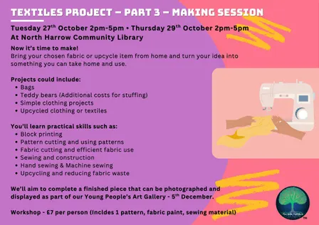 TEXTILES PROJECT - PART 3 - MAKING SESSION 1
