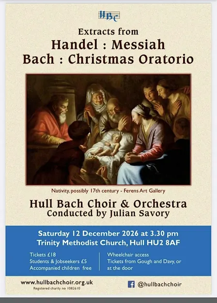 Christmas highlights from Handel's Messiah and Bach's Christmas Oratorio