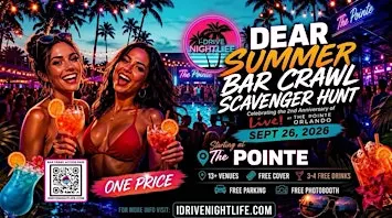 DEAR SUMMER SCAVENGER HUNT BAR CRAWL