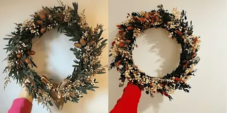 Autumn Dried Flower Wreath Decorating Workshop