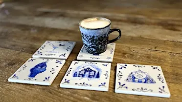 Painting ‘Dutch Blue Christmas Coasters’ @ The Hayride, Beverley