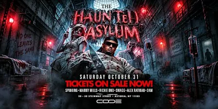 The Haunted Asylum Halloween Party at CODE Astoria