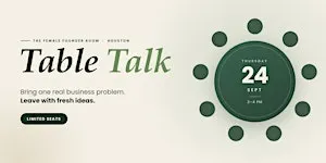 September's Female Founder Room Table Talk