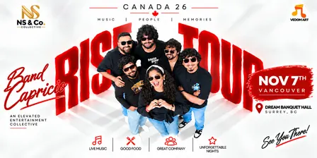 Band Capricio – Rise Tour Canada ’26 | Vancouver