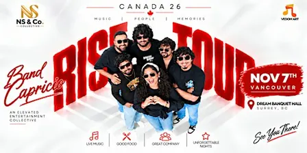 Band Capricio – Rise Tour Canada ’26 | Vancouver