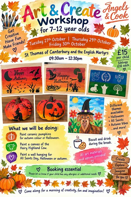 Autumn Arts & Crafts for half term for ages 7- 12 year olds