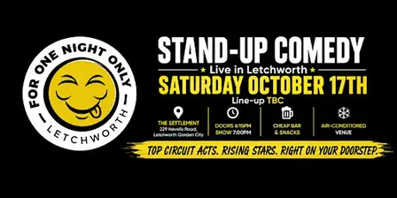 For One Night Only - Letchworth OCTOBER