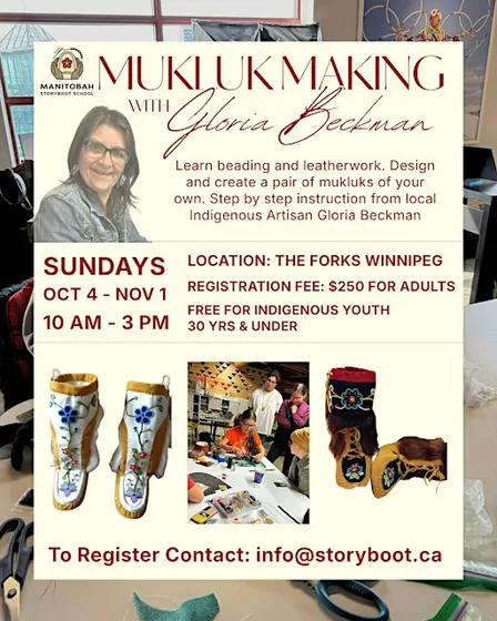 5-Week Mukluk Making Course with Gloria Beckman