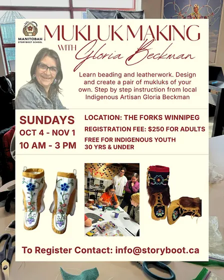 5-Week Mukluk Making Course with Gloria Beckman