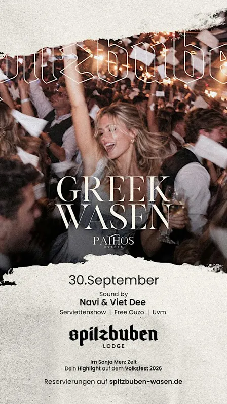 Pathos Greek Wasen in der Spitzbuben Lodge