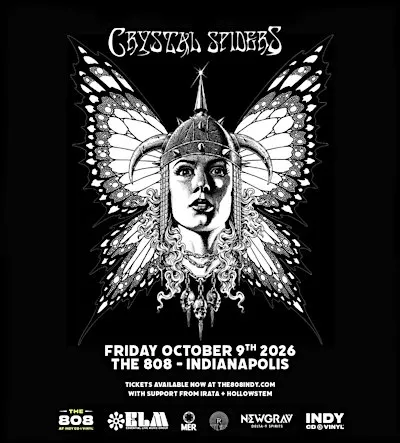 CRYSTAL SPIDERS + IRATA + HOLLOWSTEM live at The 808