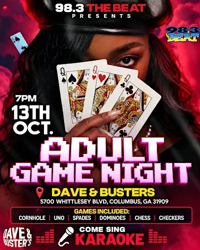 983 the beat's Adult Game Night