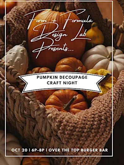 Pumpkin Decoupage Workshop