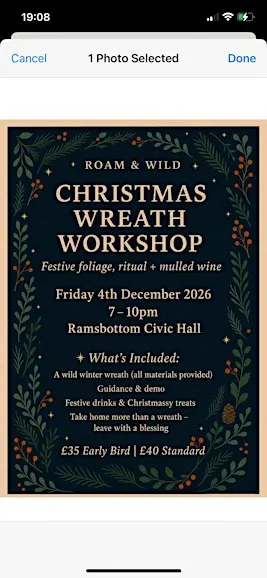 Roam & Wild: Christmas Wreath Workshop