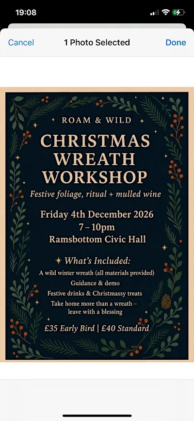 Roam & Wild: Christmas Wreath Workshop