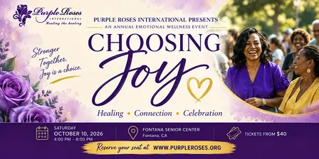 Purple Roses: Emotional Wellness | Choosing Joy