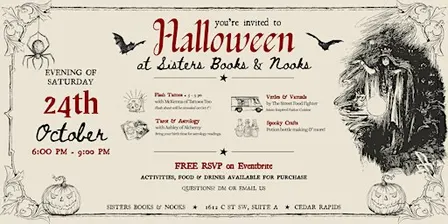 Halloween at Sisters Books & Nooks