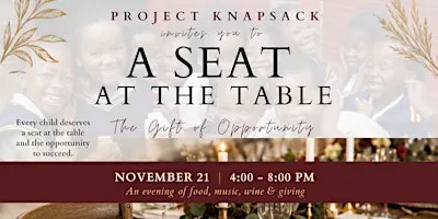Project Knapsack invites you to A Seat At The Table