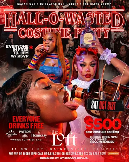 HALL-O-WASTED … COSTUME PARTY