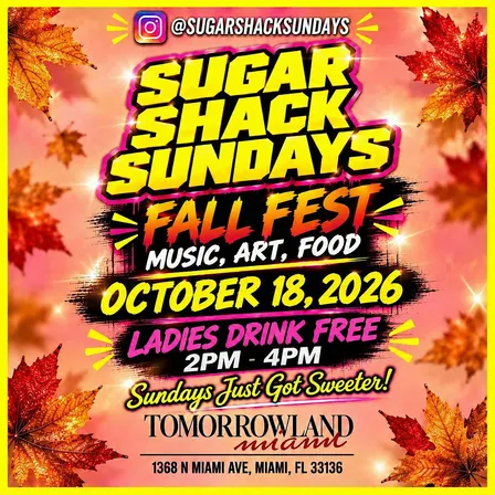 Sugar Shack Sundays presents FALL FEST 2026 MUSIC * ART * FOOD