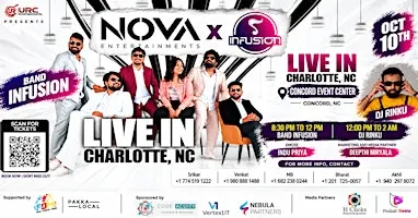 BAND INFUSION X NOVA ENTERTAINMENTS | LIVE IN CHARLOTTE, NC