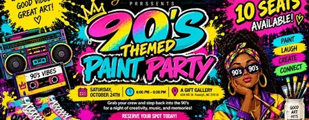 90's Theme Paint Party