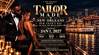 TAILOR MADE 2027: New Year’s Day Black Tie Boat Ride | New Orleans