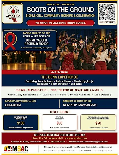 APSCA INC. Boots on the Ground Sickle Cell Reception