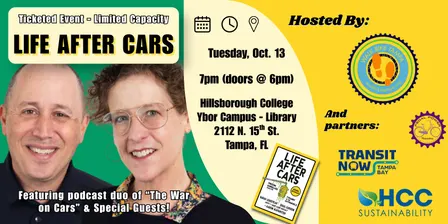Life After Cars!  Podcasters dish it out - Tampa event