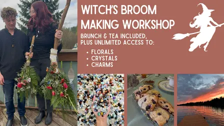 Witch's Broom Making Workshop at the Cedar Lodge at Camp Lakeview