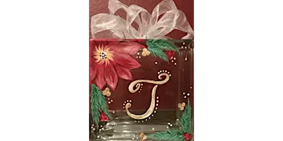 Monogrammed Poinsettia - Paint and Sip in Phoenix | Classpop!™