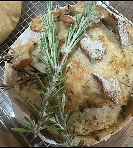 Roasted Garlic and Fresh Rosemary Sourdough Bread
