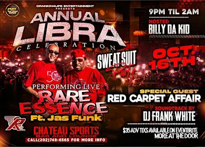 RARE ESSENCE-ANNUAL LIBRA CELEBRATION - SWEATSUIT PARTY